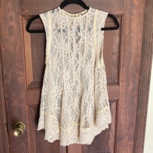 Free People lace top